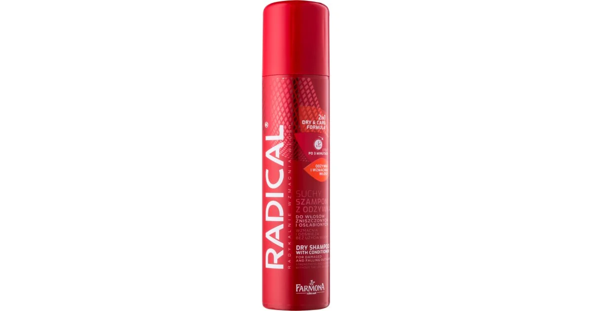 Farmona Radical shampoo secco e balsamo 2 in 1 per capelli rovinati con tendenza alla caduta 180 ml