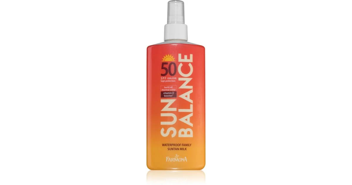 Farmona Sun Balance Latte Abbronzante Protettivo Per Tutta La Famiglia Spf 50 200 Ml