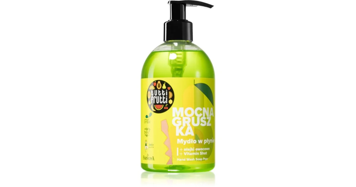 Farmona Tutti Frutti Strong Pear Sapone Liquido Per Le Mani 500 Ml