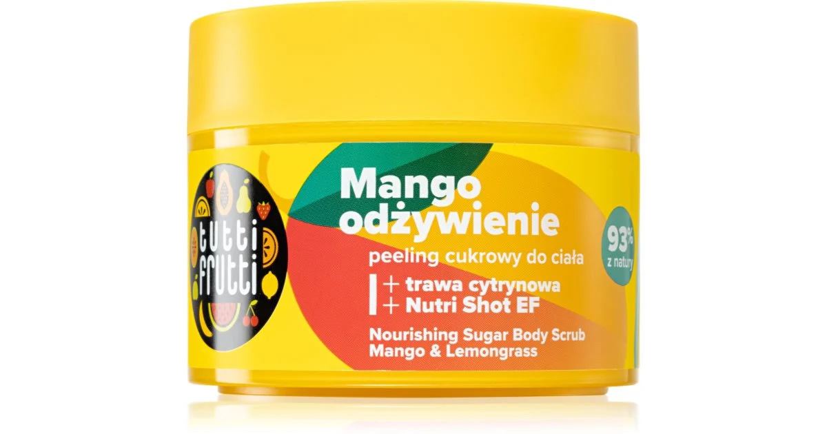 Farmona Tutti Frutti Tango Mango Scrub Detergente Delicato E Nutriente Allo Zucchero Mango & Citronella 300 G