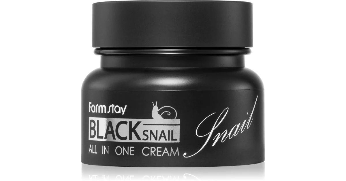 Farmstay Black Snail All-In One Crema Nutriente Viso Con Estratto Di Bava Di Lumaca 100 Ml