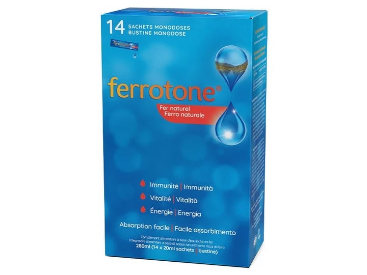 Ferrotone Ferro Naturale - Immunità Vitalità Energia - Originale 14 bustine