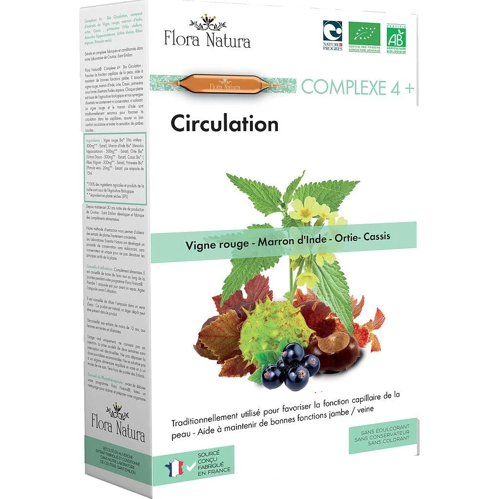 Flora Natura Organic Circolazione Complex 4+ 20 fiale