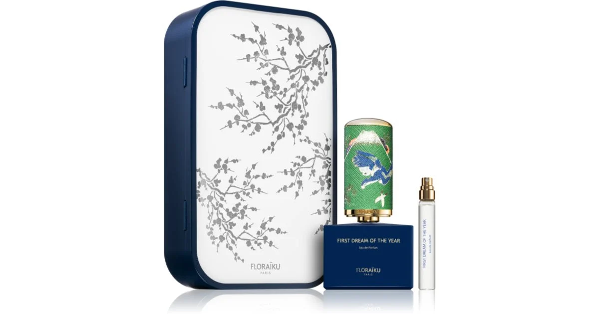 Floraïku First Dream Of The Year Set Unisex Eau De Parfum 50 Ml + Eau De Parfum 10 Ml + Custodia Profumo + 2 X Coperchio