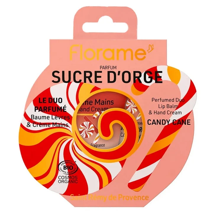 Florame Cofanetto Duo Profumato Zucchero d'Orzo Crema Mani & Balsamo Labbra BIO