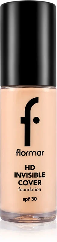 flormar HD Invisible Cover fondotinta illuminante leggero SPF 30 colore 040 Light Ivory 30 ml