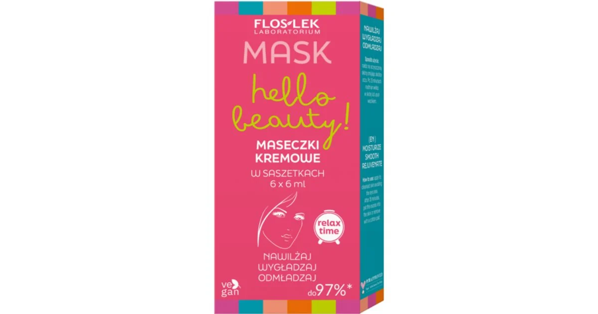 Floslek Laboratorium Hello Beauty! Floslek Laboratorium Set Confezione Regalo Per L’Applicazione Di Maschere Viso