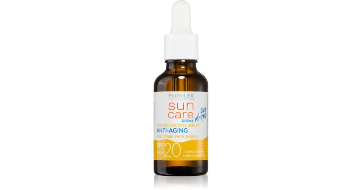 Floslek Laboratorium Sun Care Derma Gocce Siero Protettivo Effetto Antirughe Spf 20 30 Ml