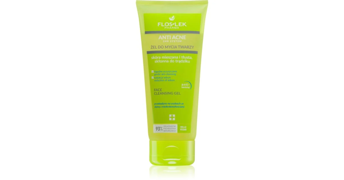 Floslek Pharma Anti Acne Gel Detergente Per Pelli Grasse Con Tendenza All'Acne 200 Ml
