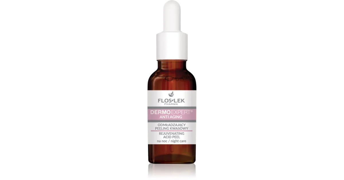 Floslek Pharma Dermoexpert Acid Peel Trattamento Notte Ringiovanente Effetto Esfoliante 30 Ml