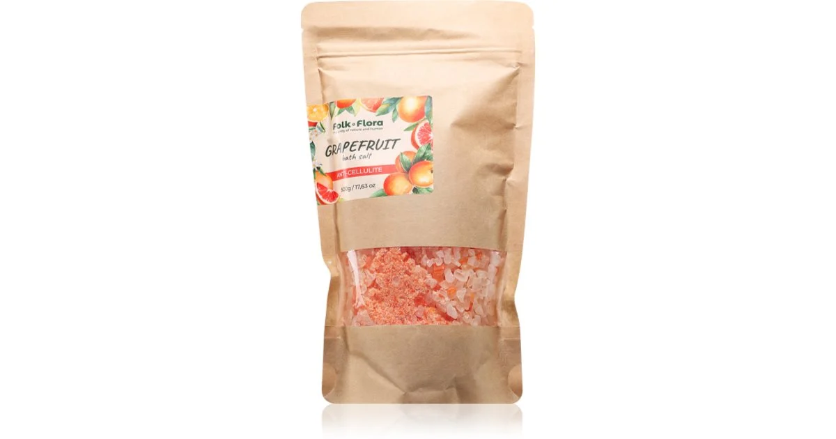 Folk & Flora Pompelmo Sale Da Bagno Con Effetto Lenitivo 500 G