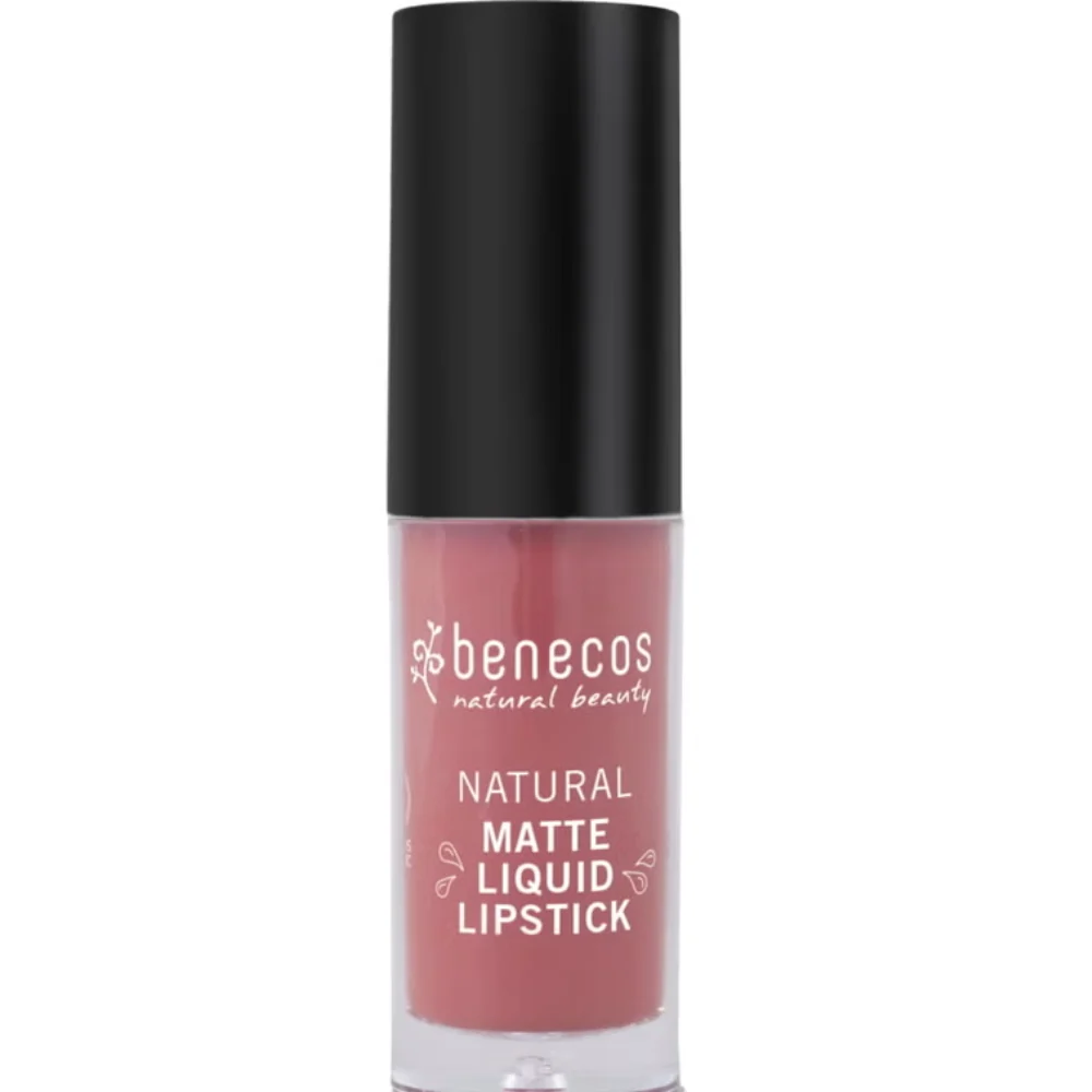 Benecos Natural Matte Rossetto Liquido rosewood Romance (5 ml)