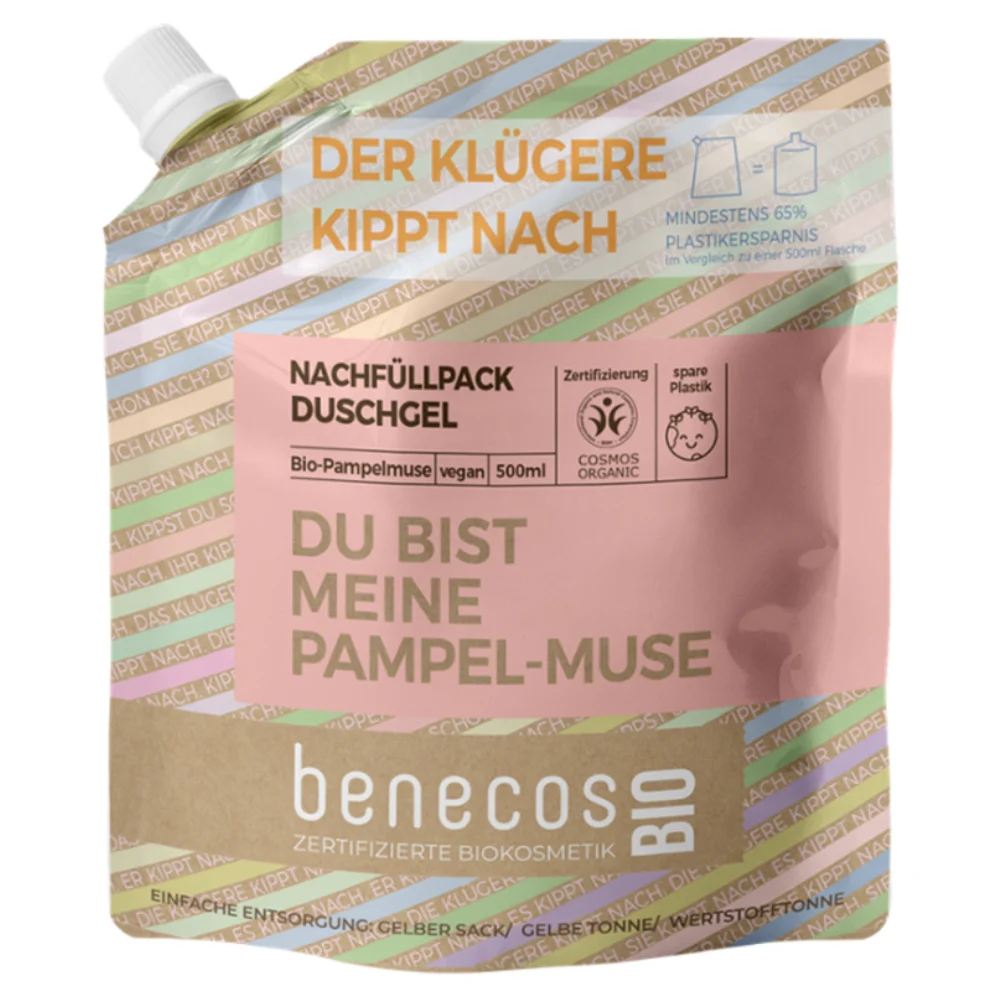 Benecos benecosBIO Gel Doccia al Pompelmo Bio Ricarica 500 ml