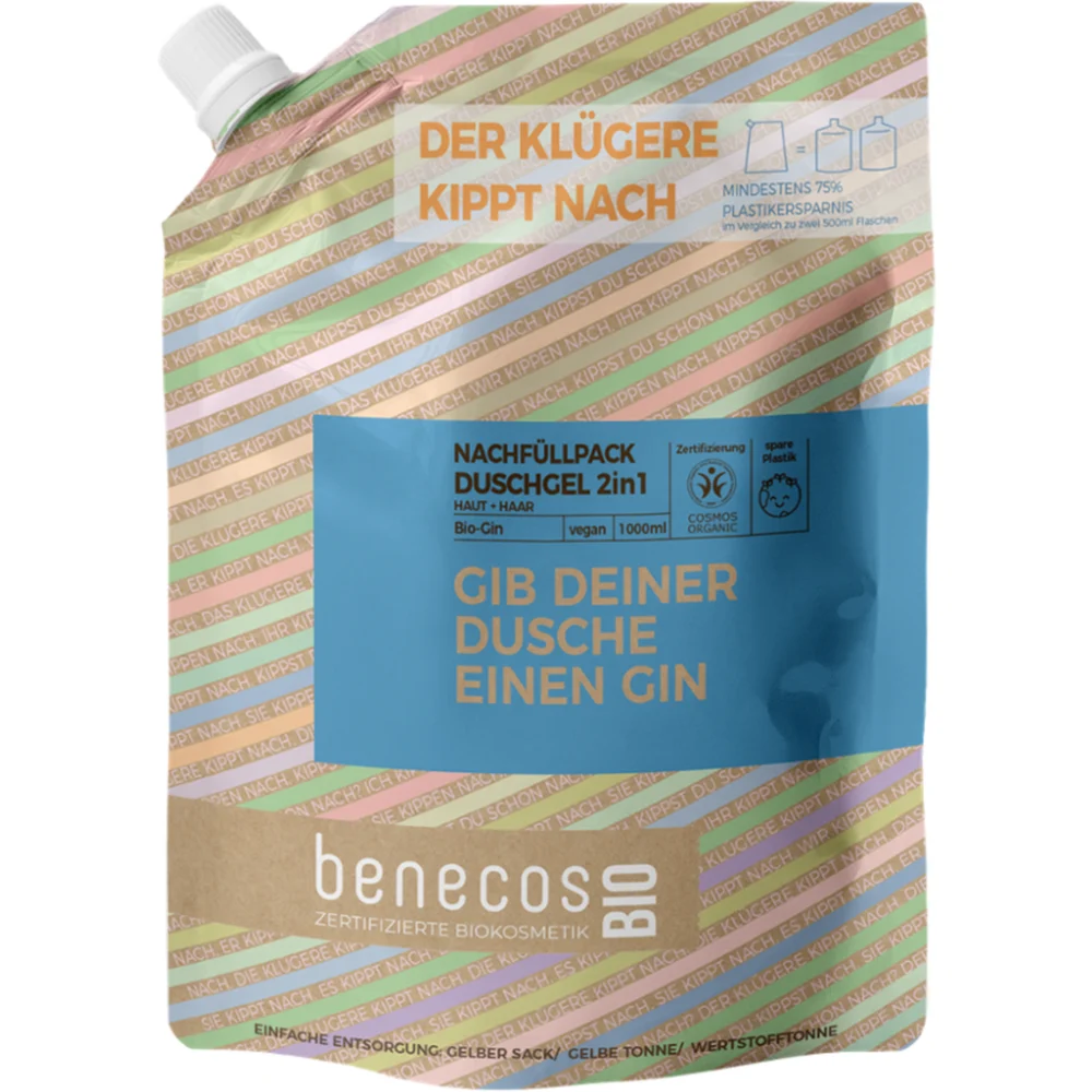 Benecos benecosBIO Gel Doccia 2in1 al Gin Bio 1.000 ml