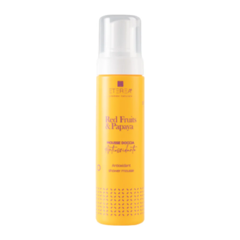 Eterea cosmesi naturale Red Fruits & Papaya Mousse Doccia Antiossidante 200 ml