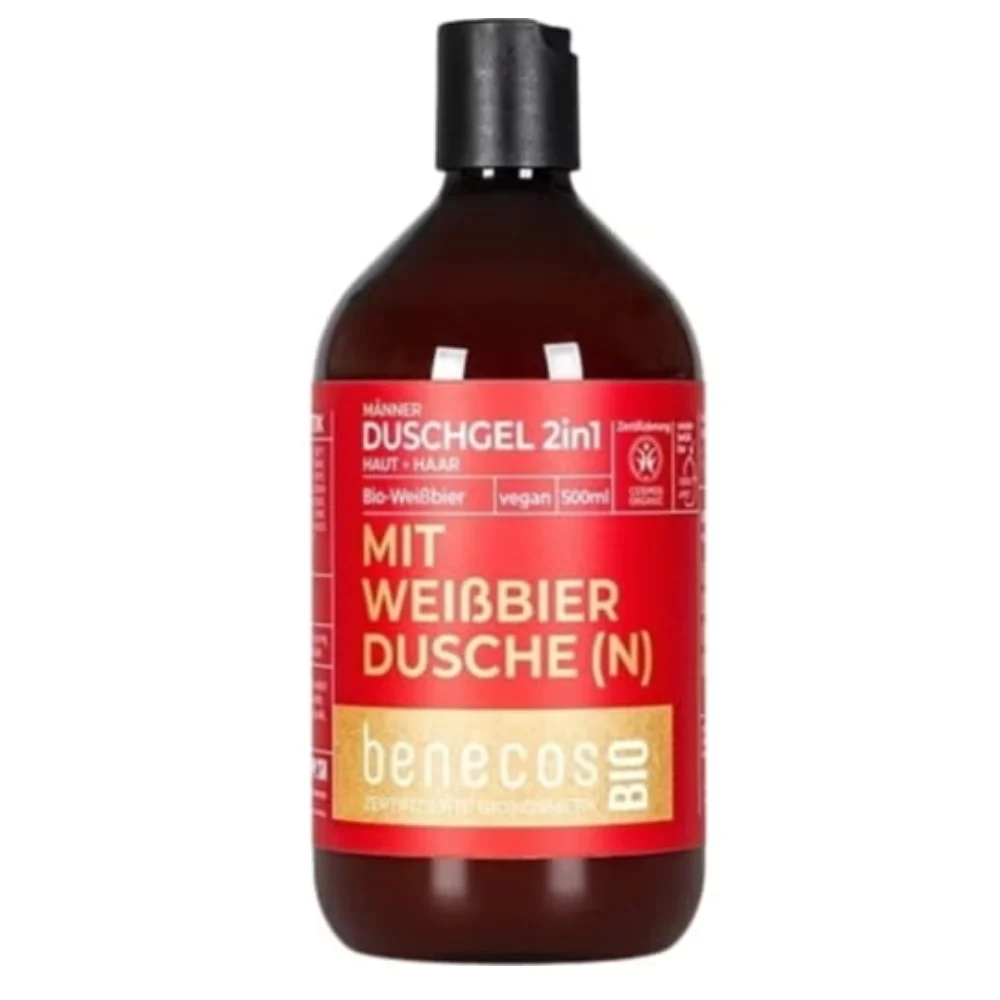 Benecos benecosBIO Gel Doccia 2in1 Uomo alla Birra Bio 500 ml