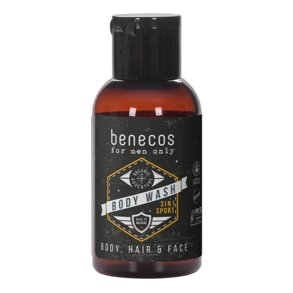 Benecos solo per uomini Doccia Shampoo Sport 3in1 50 ml