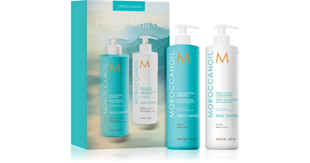 Moroccanoil Frizz Control Kit set per capelli ribelli e crespi 2× 500 ml