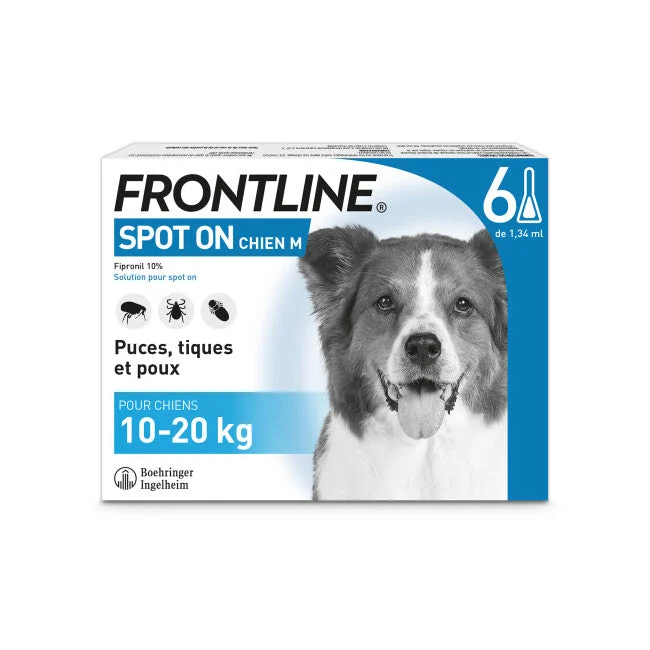 Frontline Spot On Chiens de 10-20kg - 6 pipette