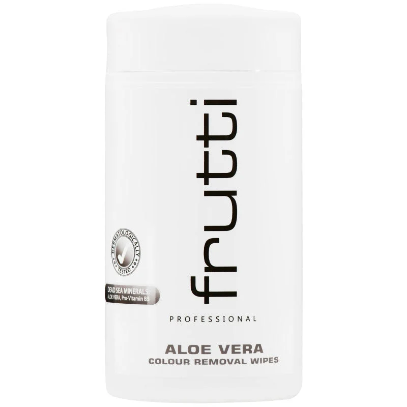 Salviette all'aloe vera e frutti per rimuovere i residui di tintura per capelli, delicate sulla pelle, 100 pezzi.