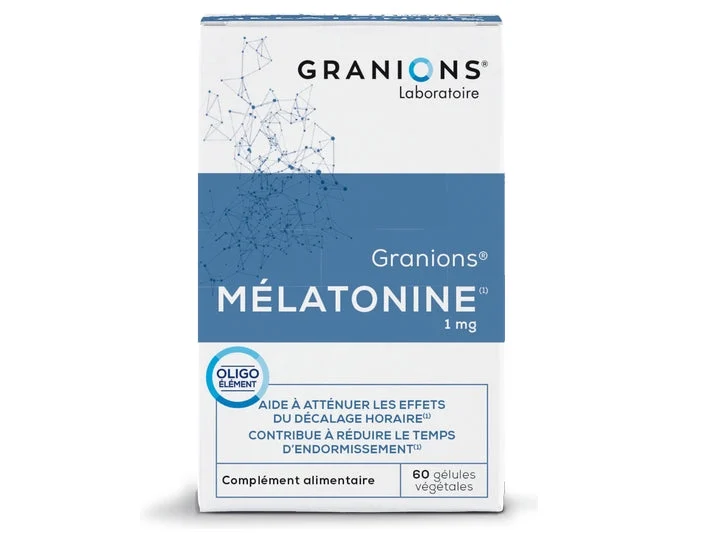 Granions Melatonina - Offset Orario & Tempo di Addormentamento 60 Capsule