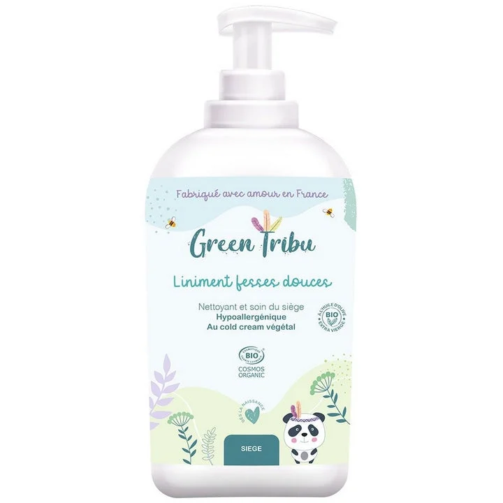 Green Tribu Liniment glutei morbidi - Detergente e cura della sede - Sedile - BIO 500 ml