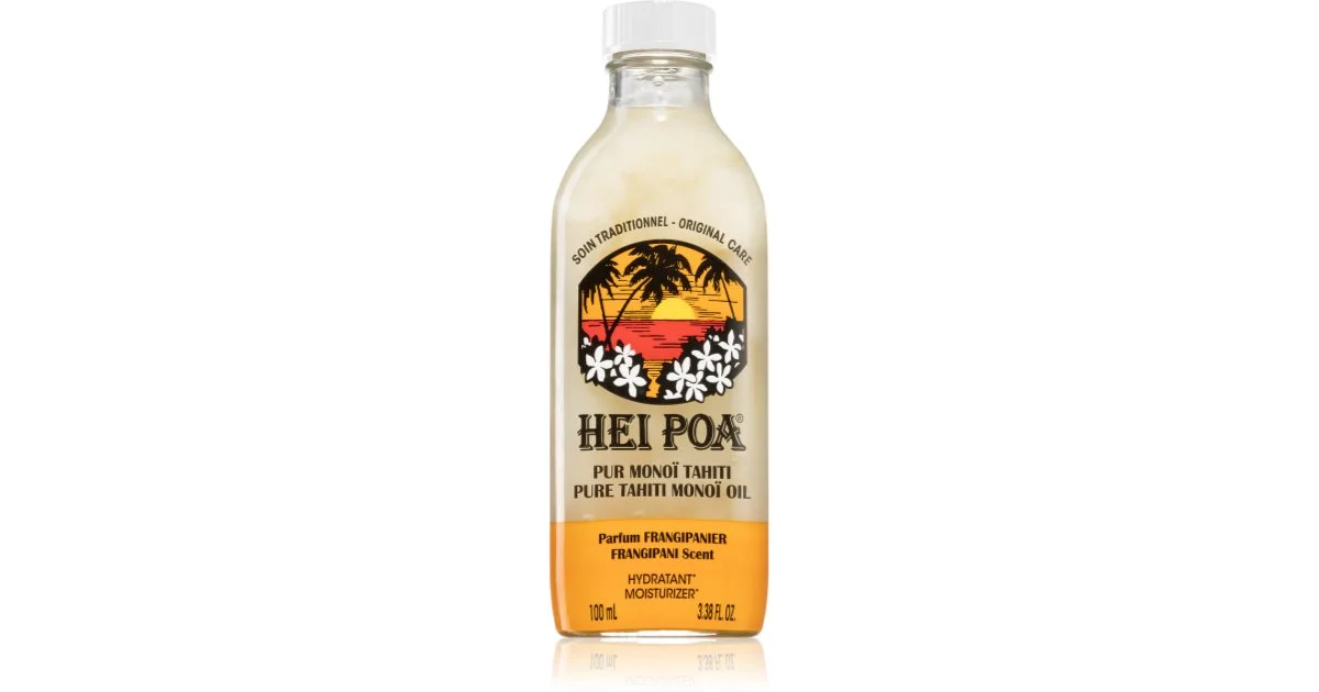 Hei Poa Pur Monoï Tahiti Parfum Frangipanier 100 ml