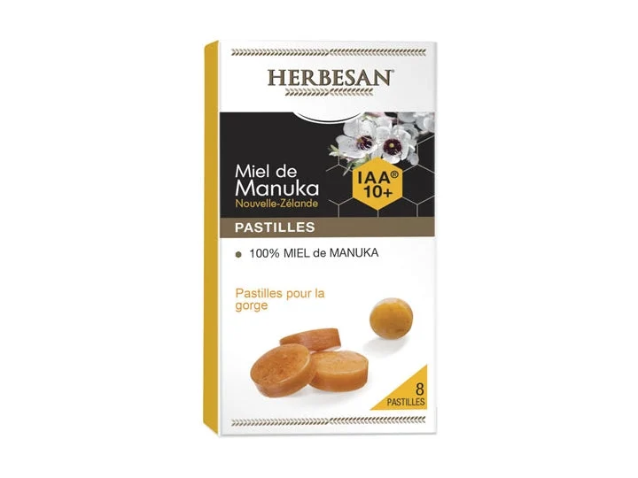 Herbesan Miele di Manuka IAA 10+ Pastiglie per la Gola x8