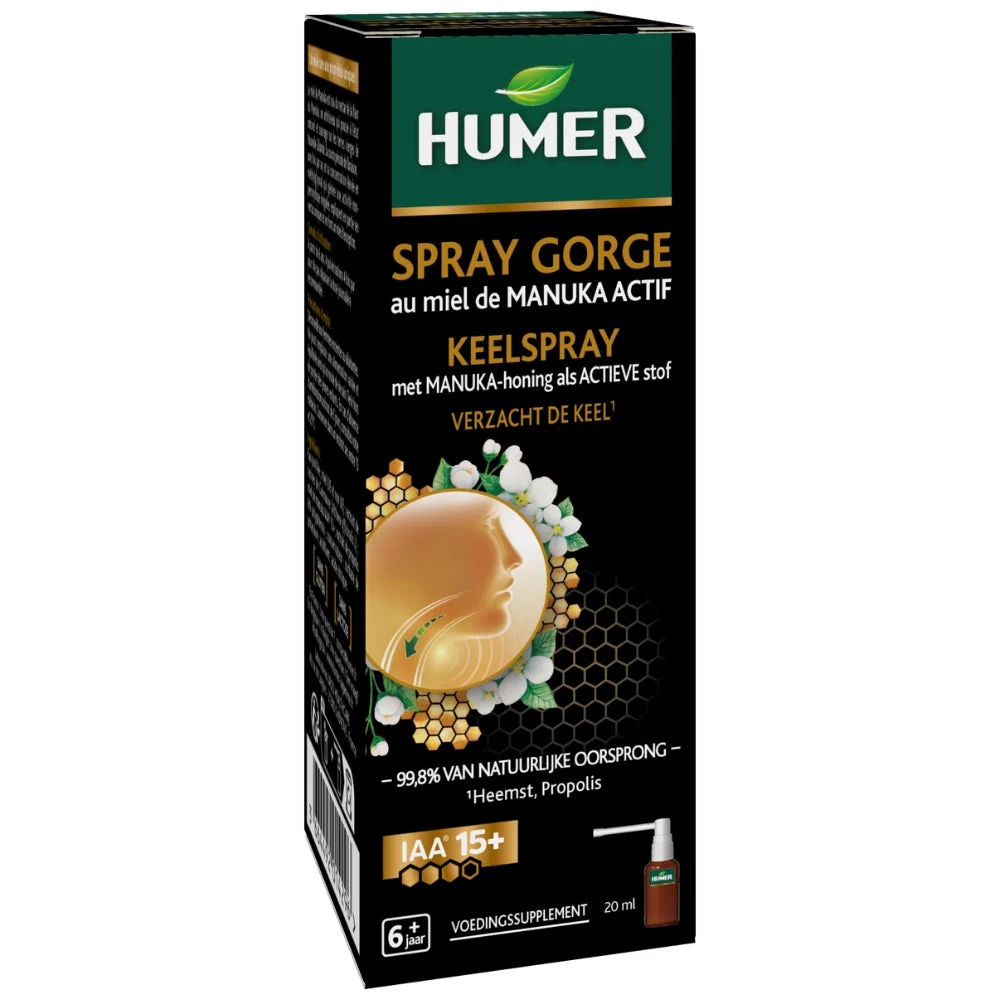 Humer Spray Gorge Au Miel De Manuka Actif 20 ml