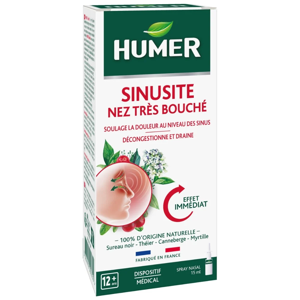 Humer Spray Nasale Sinusite Naso molto Otturato 15 ml