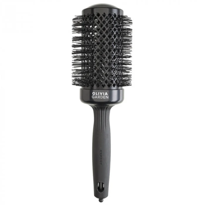 Spazzola tonda Olivia Garden Expert Blowout Shine nera 55 mm