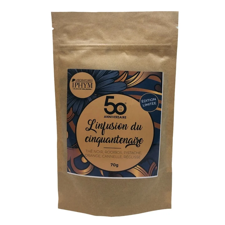 Iphym Tisana biologica sfusa "L'infusion du Cinquantenaire" (Edizione Limitata) 70g