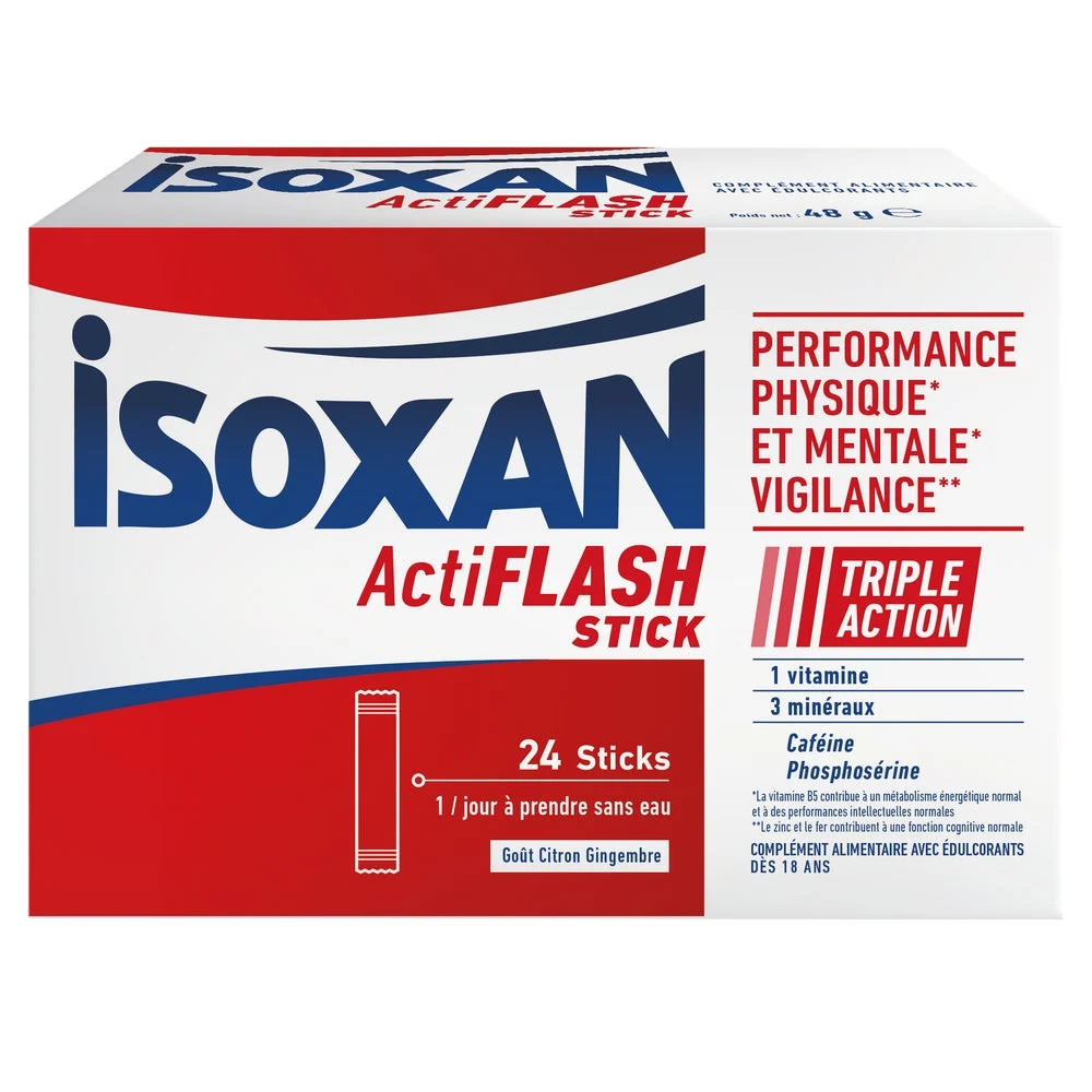 ISOXAN ActiFLASH STICK Gusto Limone / Zenzero 24 stick