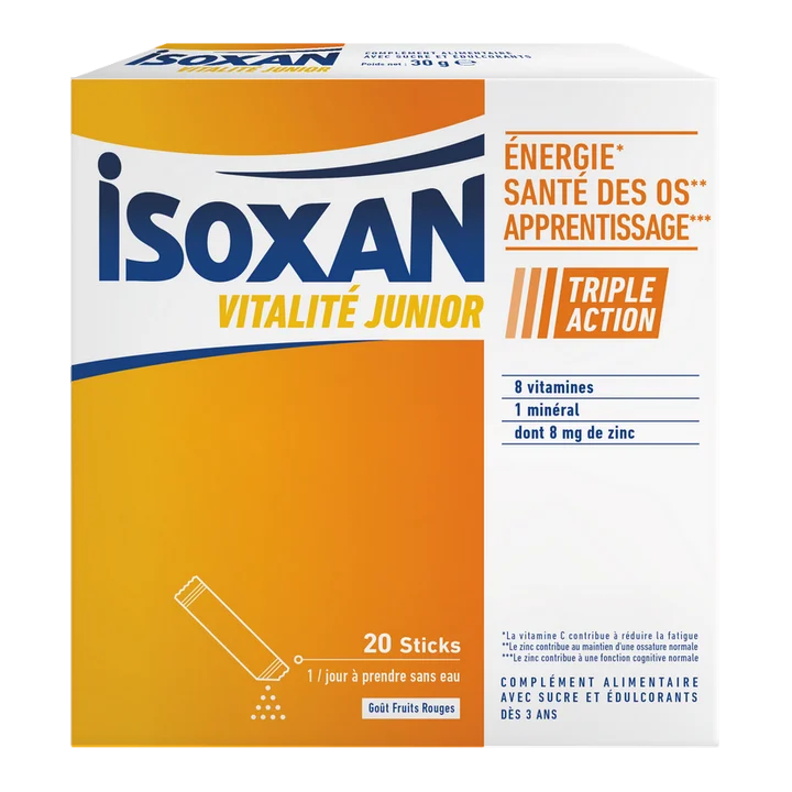 Isoxan Junior Goût Fruits Rouges 20 bastoncini