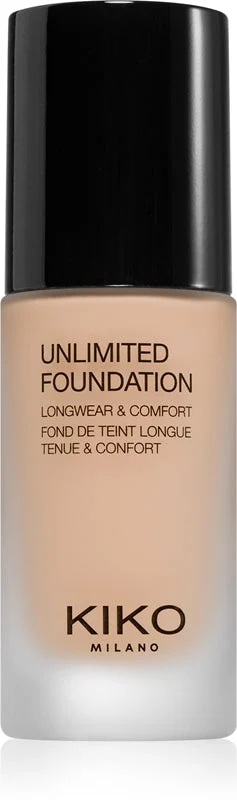Kiko Milano Unlimited Fondotinta Liquido Lunga Tenuta Effetto Opaco Colore 02 Neutral 30 Ml