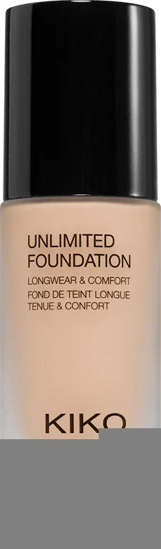 Kiko Milano Unlimited Fondotinta Liquido Lunga Tenuta Effetto Opaco Colore 02 Gold 30 Ml