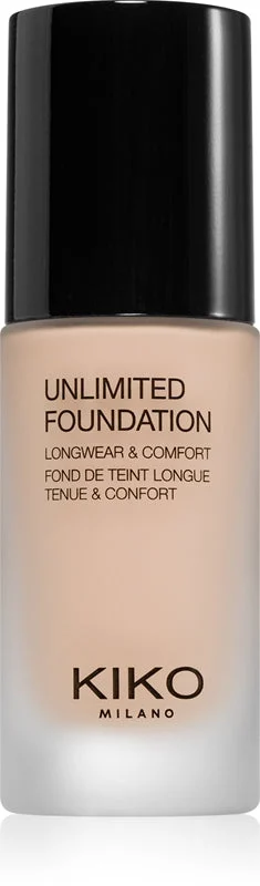 Kiko Milano Unlimited Fondotinta Liquido Lunga Tenuta Effetto Opaco Colore 02 Rose 30 Ml