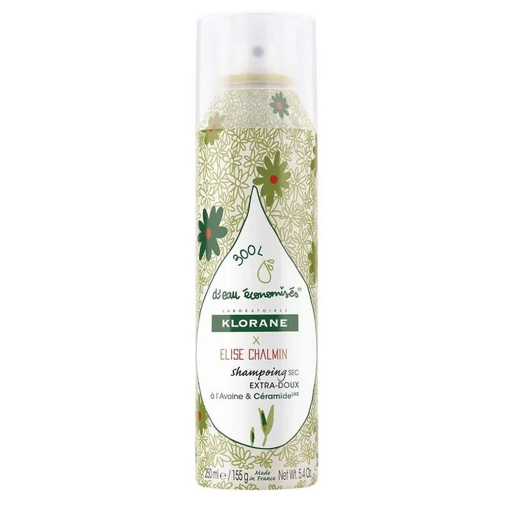 Shampoo secco extra delicato alla farina d'avena Klorane con farina d'avena e ceramide 250 ml (edizione limitata)