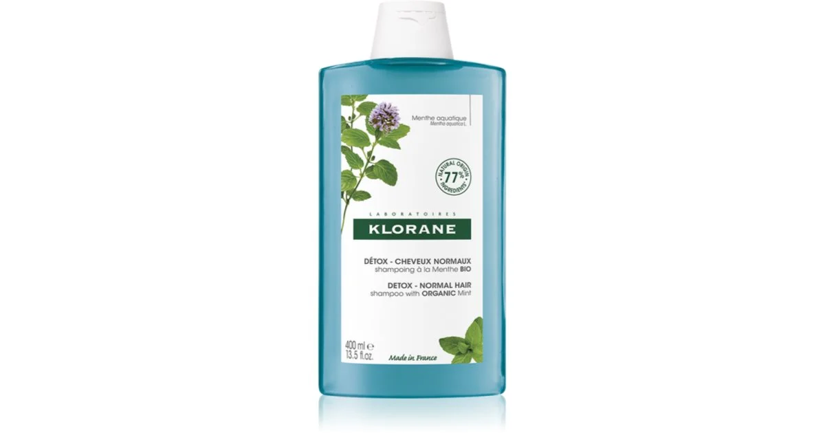 Klorane Shampoo Detox Bio Menta Acquatica Capelli Normali 400ml
