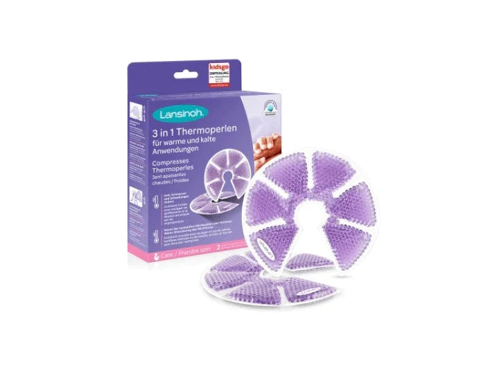 Lansinoh Compresse Termoperle 3 in 1 Lenitive Calde/Fredde Confezione da 2