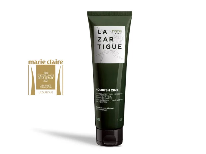 Lazartigue Nourish 2in1 Balsamo Lavante Non Schiumogeno Alta Nutrizione Burro di Karité 150ml