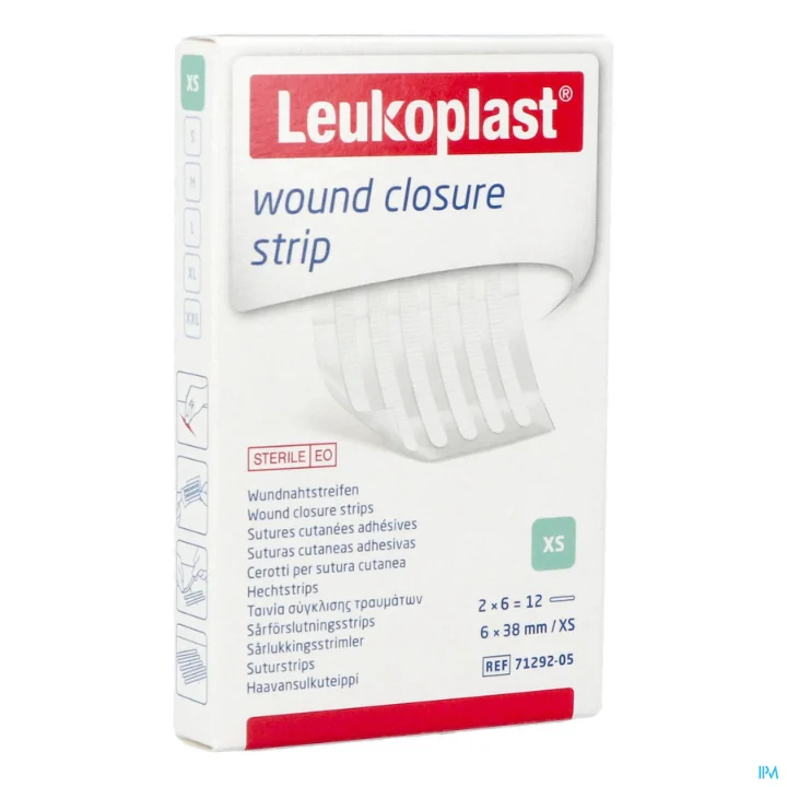 Leukoplast Striscia di chiusura della ferita Sutura cutanea adesiva XS 6x38mm