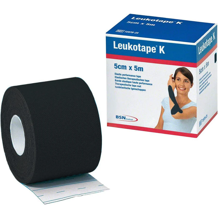 Nastro adesivo elastico Leukotape K 5 cm x 5 m - Nero