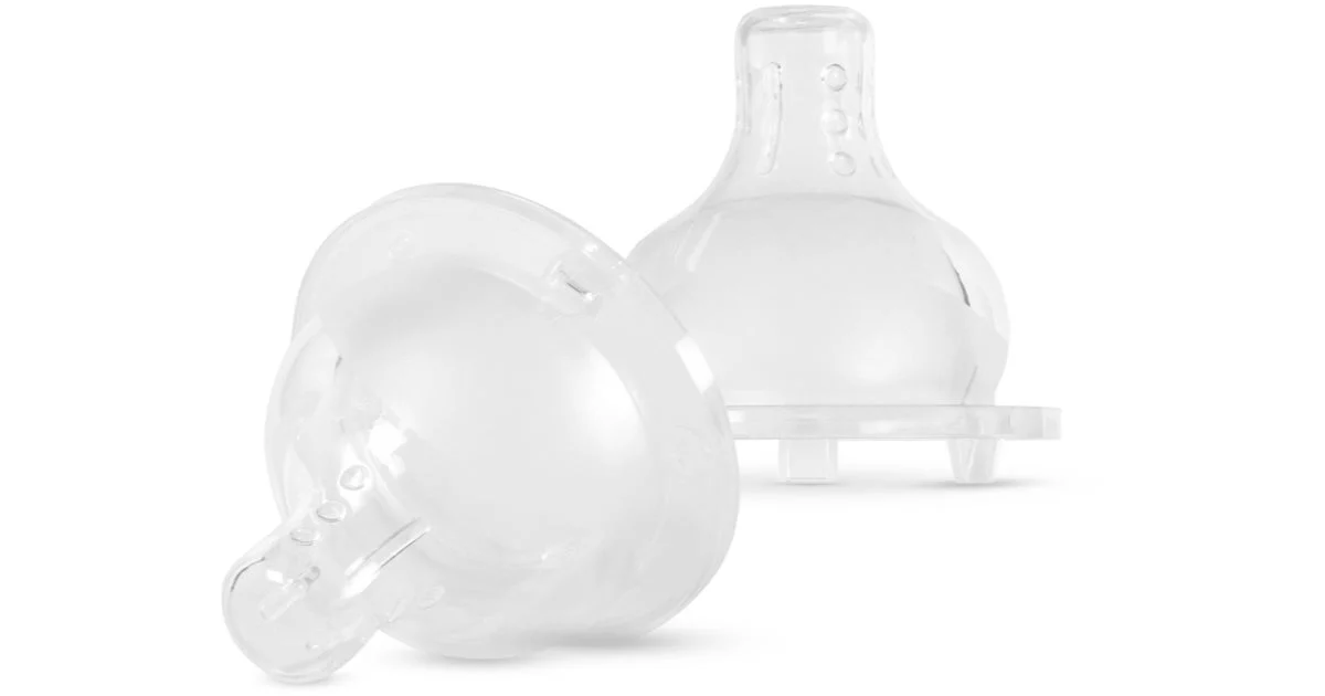 Baboo Liquid Silicone Teat tettarella per biberon 6mesi+ 2 pezzi