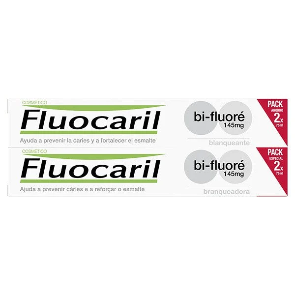 Fluocaril Dentifricio Sbiancante Bi-Fluorato 2x75ml