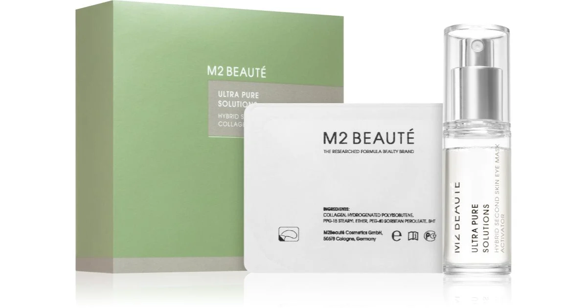 M2 Beauté Ultra Pure Solutions Hybrid Second Skin Maschera occhi Collagene 30 ml