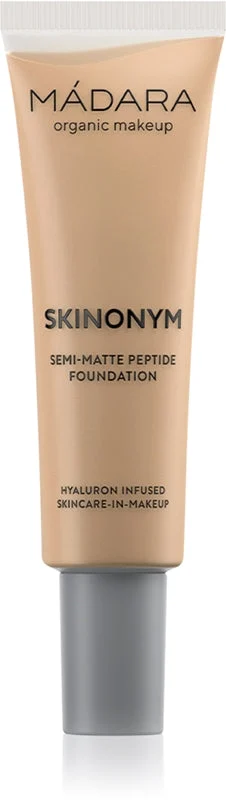 Mádara Skinonym Semi-Matte Peptide fondotinta lunga tenuta con peptidi colore sabbia 40 30 ml