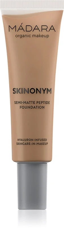 MÁDARA Skinonym Semi-Matte Peptide fondotinta lunga tenuta con peptidi colore #65 Warm Tan 30 ml