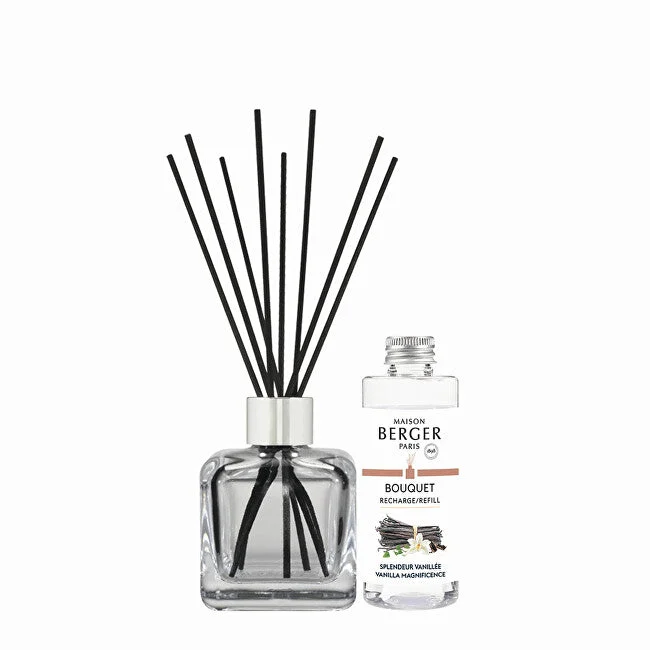 Maison berger paris Set regalo diffusore di aromi Cube + riempimento Magnificent vanilla 100 ml