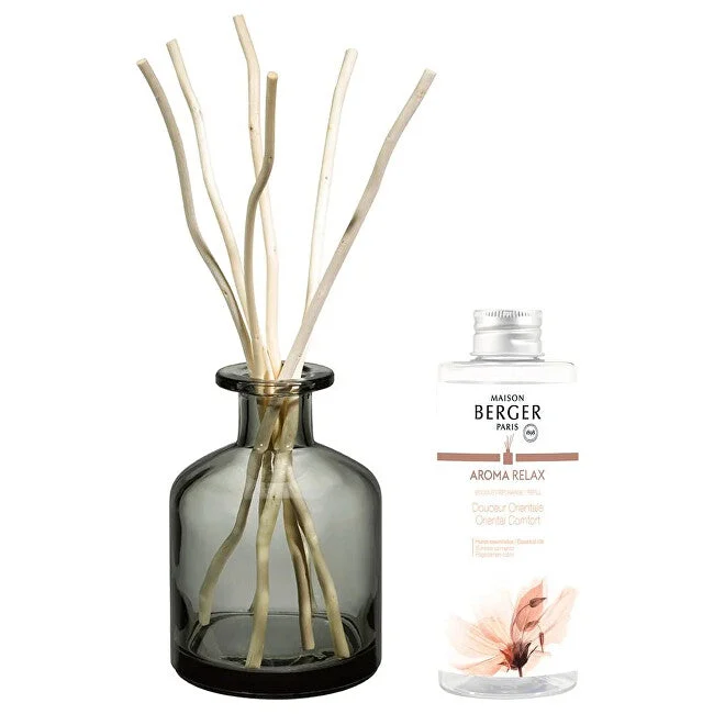 Maison berger paris Set regalo Aroma Relax diffusore grigio + imbottitura Sweet Orient 180 ml
